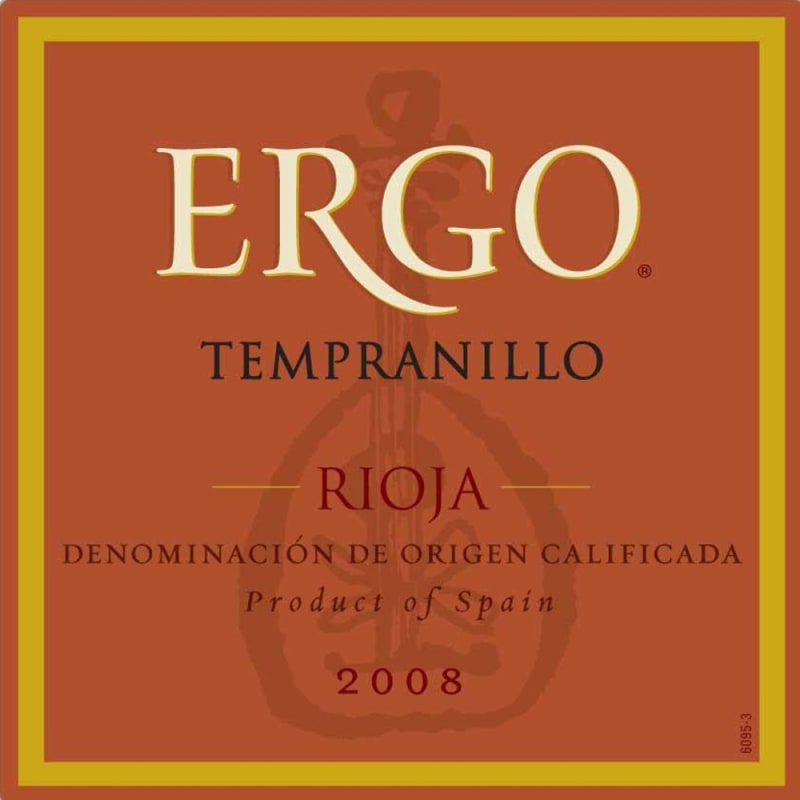 Martin Codax Ergo Tempranillo 2008 Front Label
