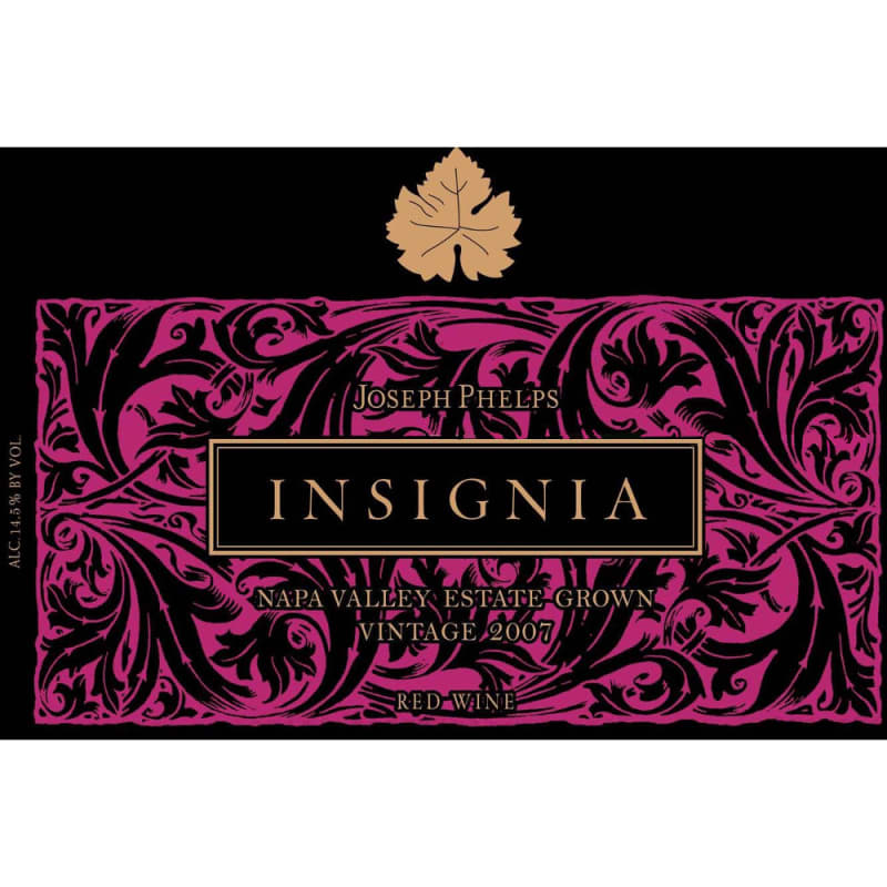 Joseph Phelps Insignia (375ML half-bottle) 2007 Front Label