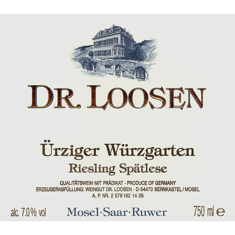 Dr. Loosen Urziger Wurzgarten Riesling Spatlese 2008 Front Label