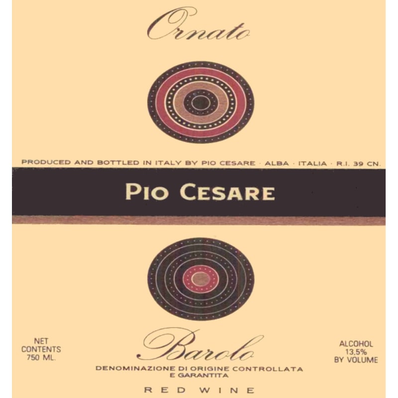 Pio Cesare Barolo Ornato 2005 Front Label