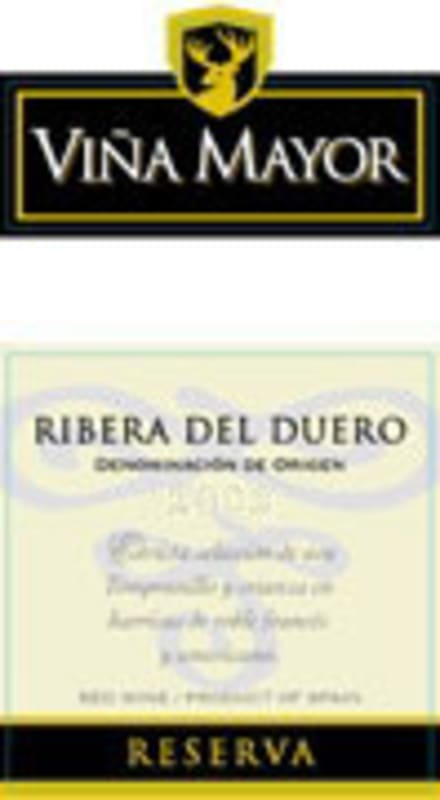Vina Mayor Reserva 2004 Front Label