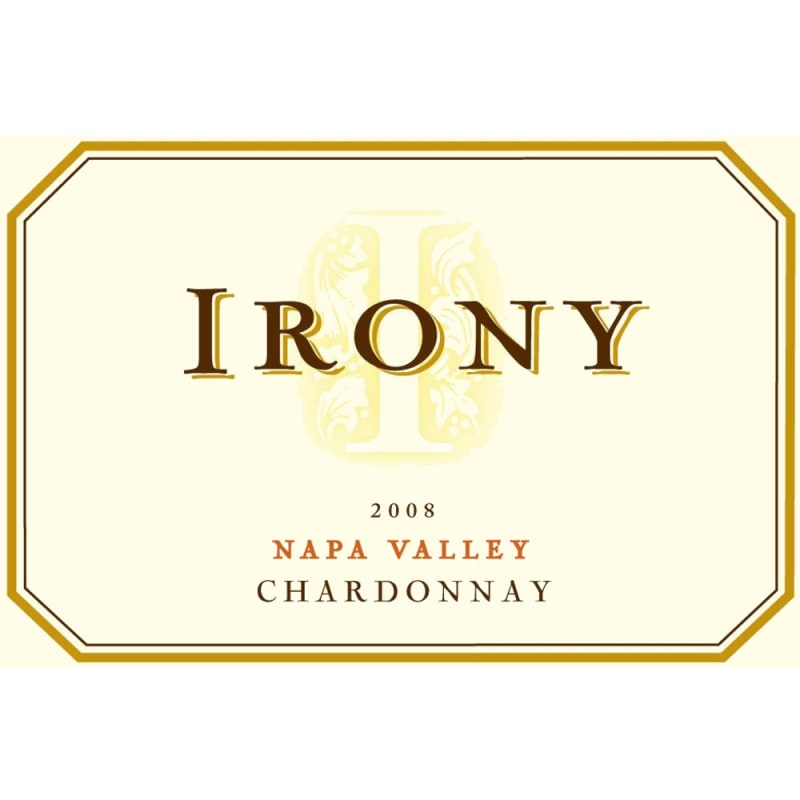 Irony Napa Valley Chardonnay 2008 Front Label