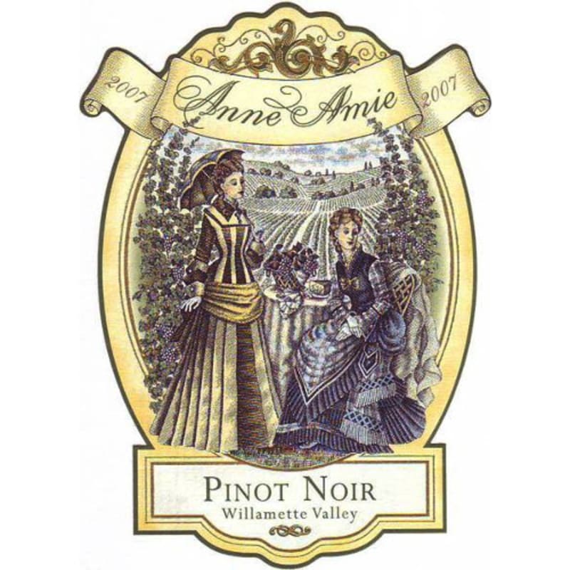 Anne Amie Willamette Valley Pinot Noir 2007 Front Label