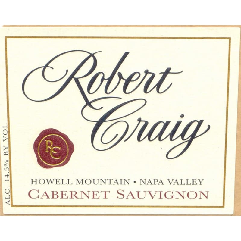 Robert Craig Cellars Howell Mountain Cabernet Sauvignon 2007 Front Label