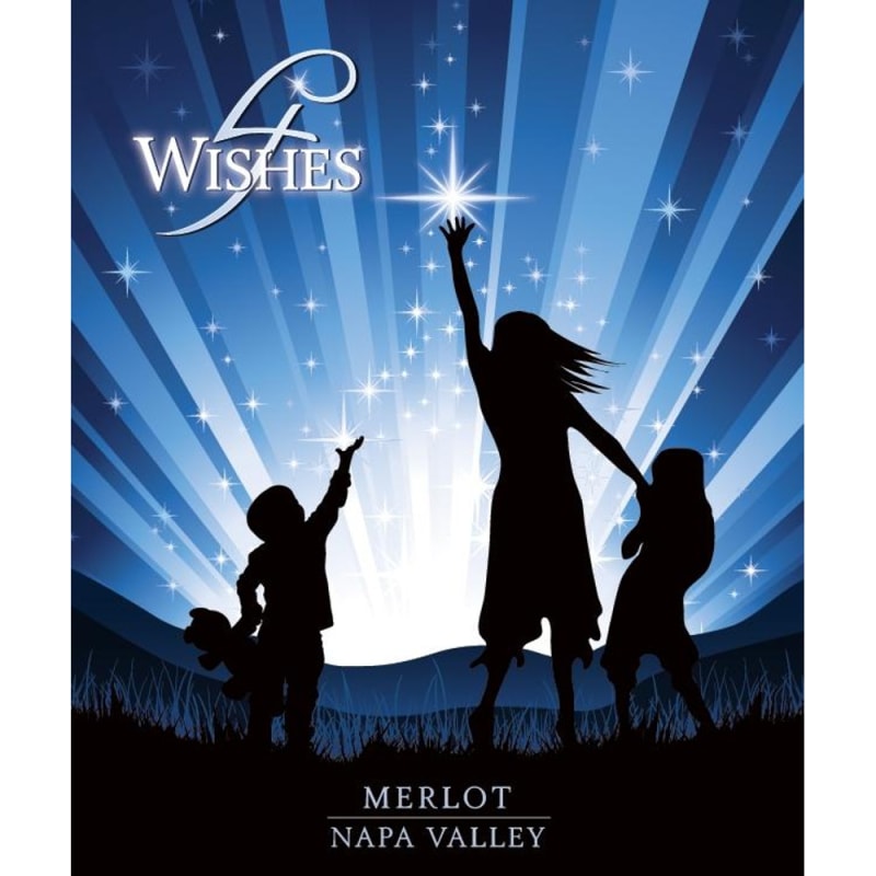 Wines 4 Cures 4 Wishes Napa Valley Merlot 2009 Front Label
