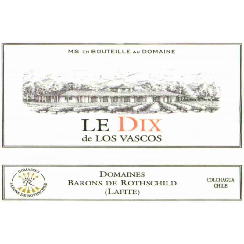 Los Vascos Le Dix 2008 Front Label