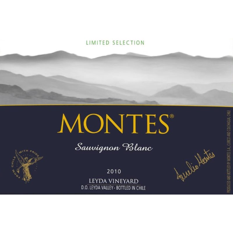 Montes Leyda Sauvignon Blanc 2010 Front Label