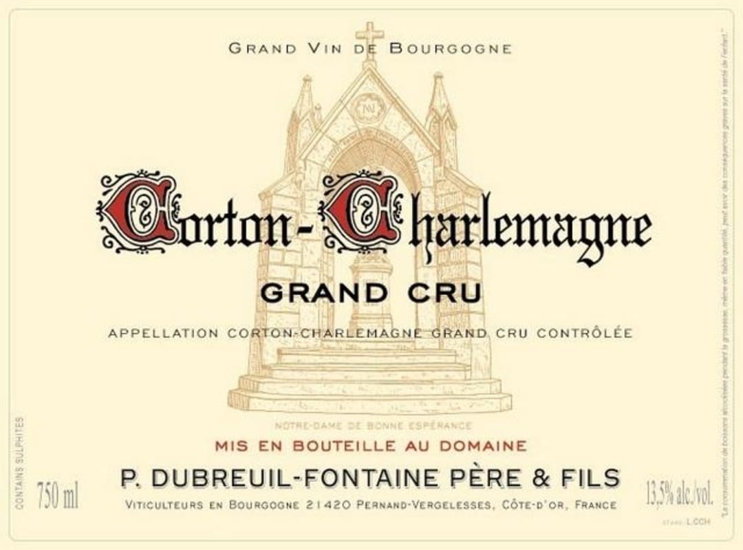 Domaine Dubreuil-Fontaine Corton-Charlemagne Grand Cru 2011 Front Label