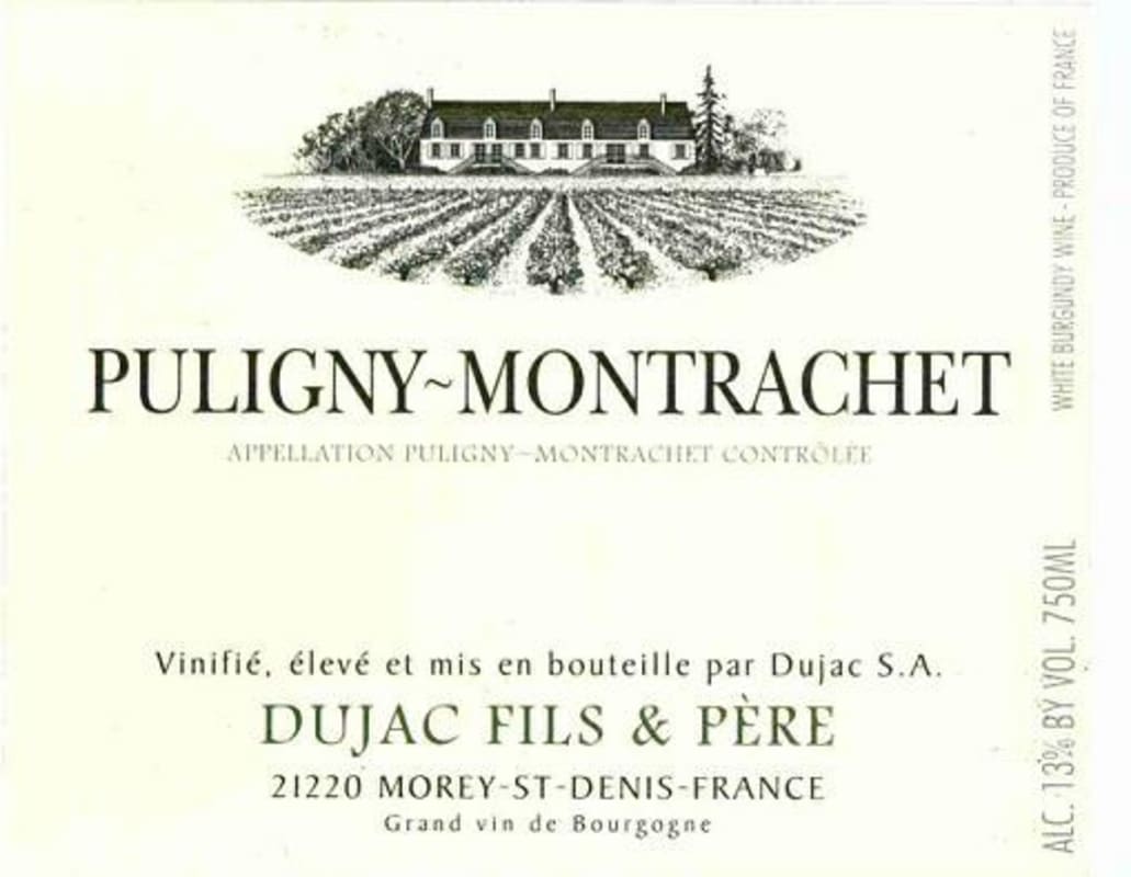 Domaine Dujac Puligny-Montrachet 2009 Front Label