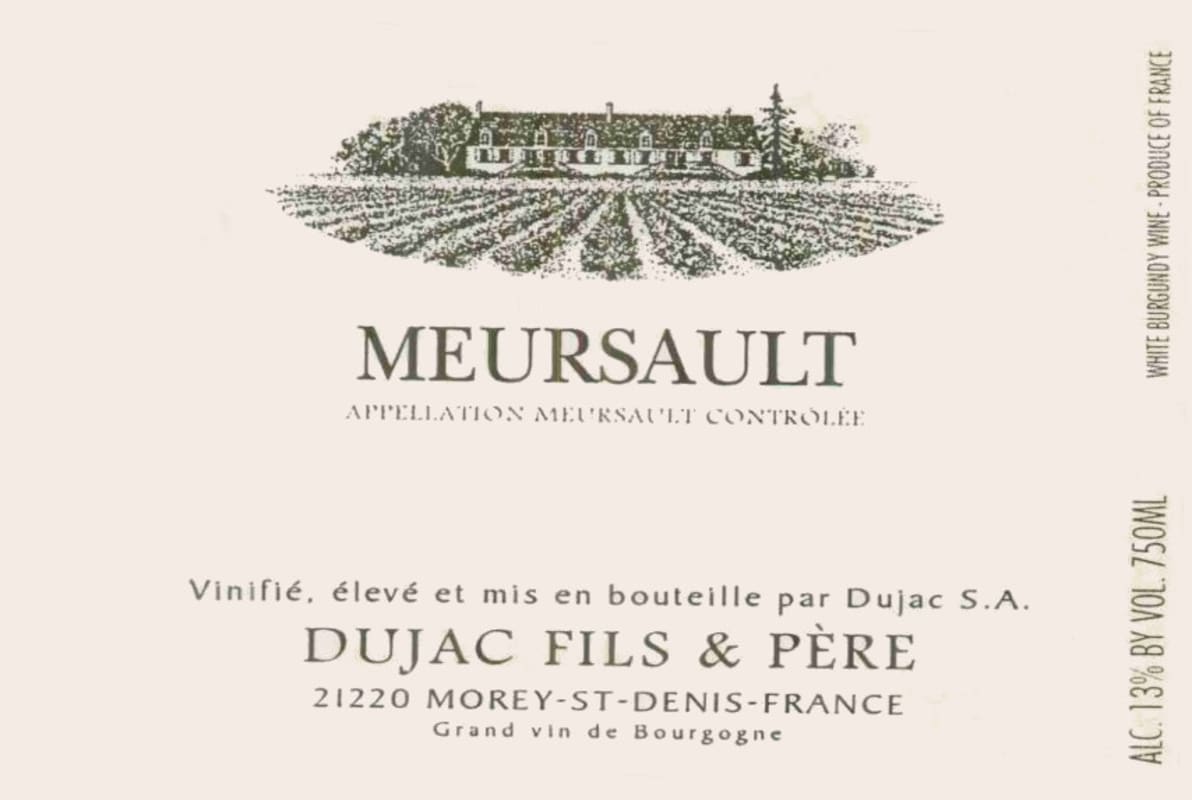 Domaine Dujac Meursault 2004 Front Label