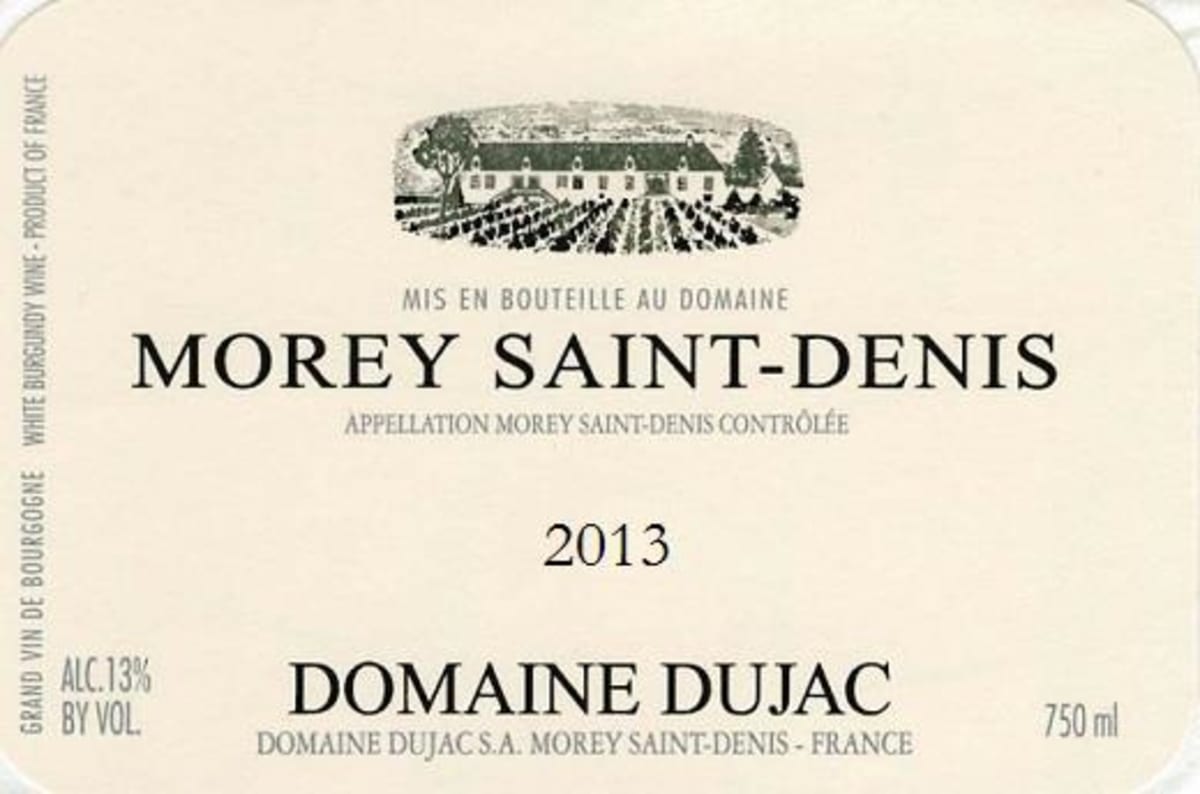 Domaine Dujac Morey Saint-Denis Blanc 2013 Front Label