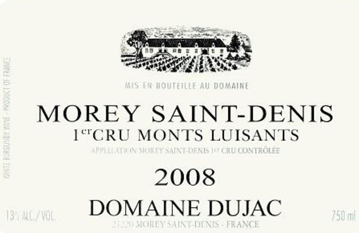 Domaine Dujac Morey-Saint-Denis Monts Luisants Premier Cru 2008 Front Label