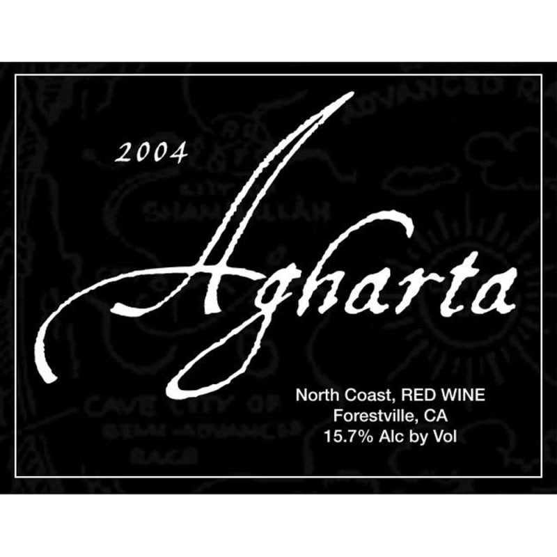 Agharta Syrah 2004 Front Label