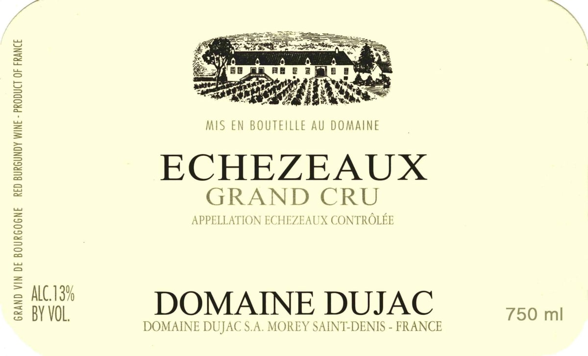 Domaine Dujac Echezeaux Grand Cru 2014 Front Label