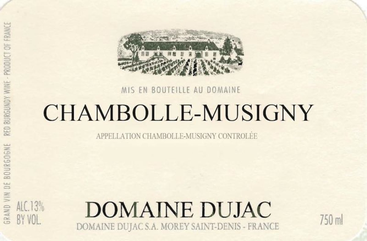 Domaine Dujac Chambolle-Musigny 2013 Front Label