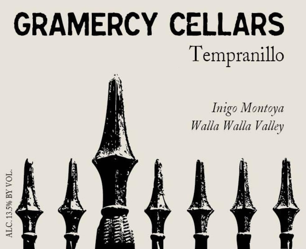 Gramercy Cellars Inigo Montoya Tempranillo 2010 Front Label