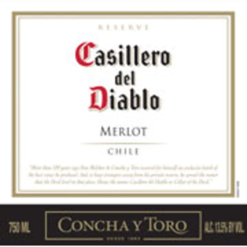 Casillero del Diablo Merlot 2009 Front Label