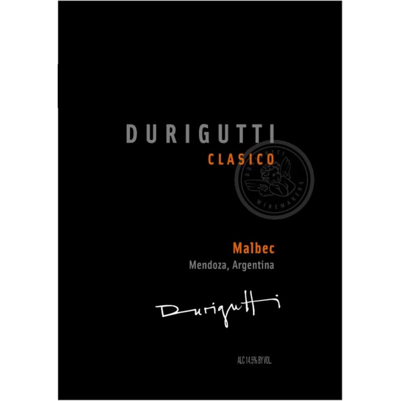 Durigutti Malbec Clasico 2008 Front Label