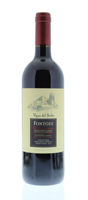 Fontodi Chianti Classico Riserva Vigna del Sorbo 2007 Front Bottle Shot
