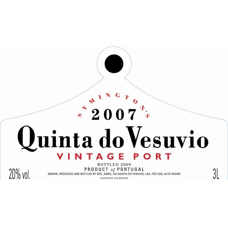 Quinta do Vesuvio Vintage Port (1.5L Magnum) 2007 Front Label