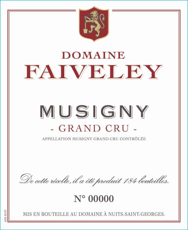 Faiveley Musigny Grand Cru 2012 Front Label