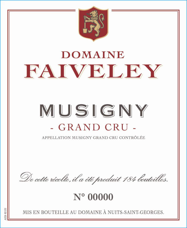 Faiveley Musigny Grand Cru 2013 Front Label