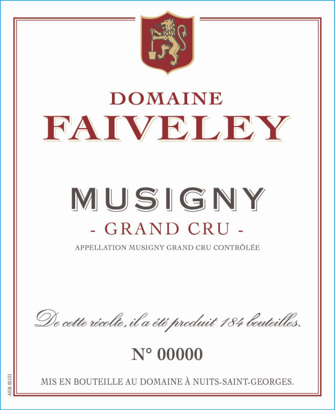 Faiveley Musigny Grand Cru 2014 Front Label