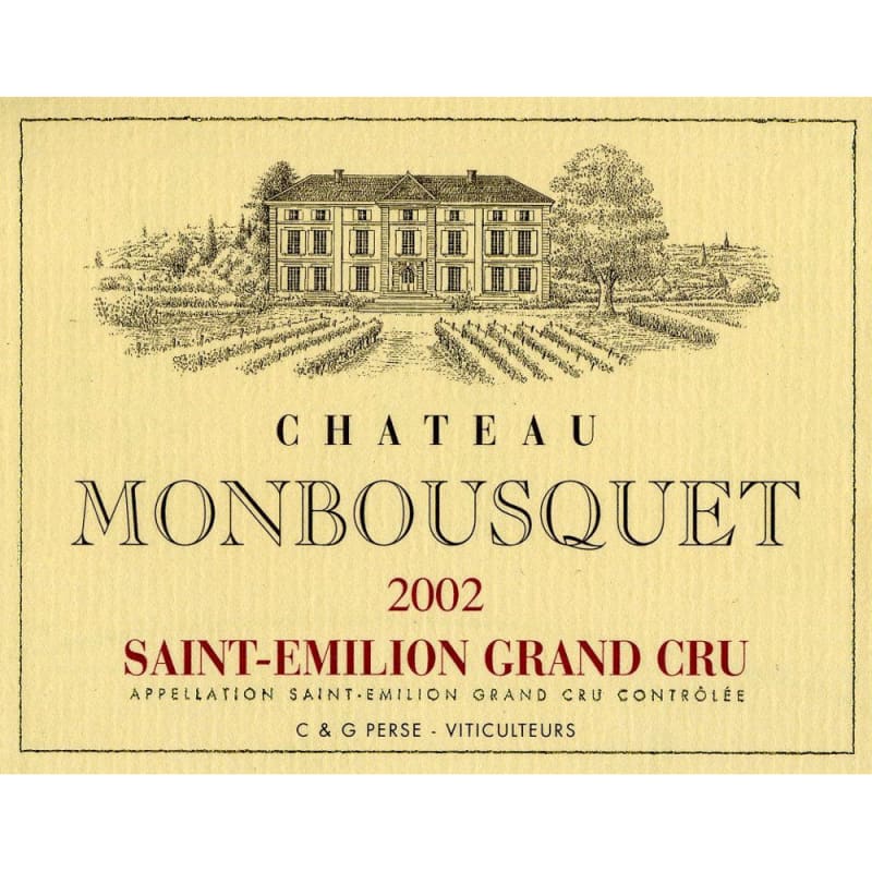 Chateau Monbousquet (1.5 Liter Magnum) 2002 Front Label