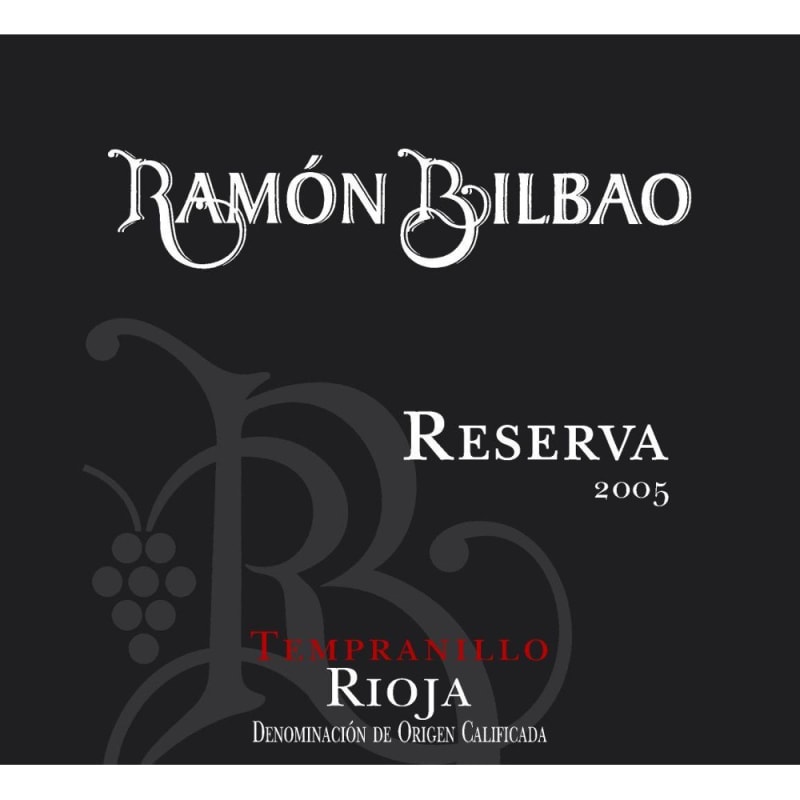 Bodegas Ramon Bilbao Reserva 2005 Front Label