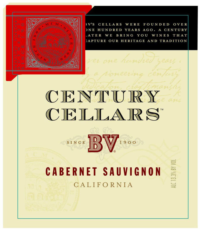BV Century Cellars Cabernet Sauvignon 2009 Front Label
