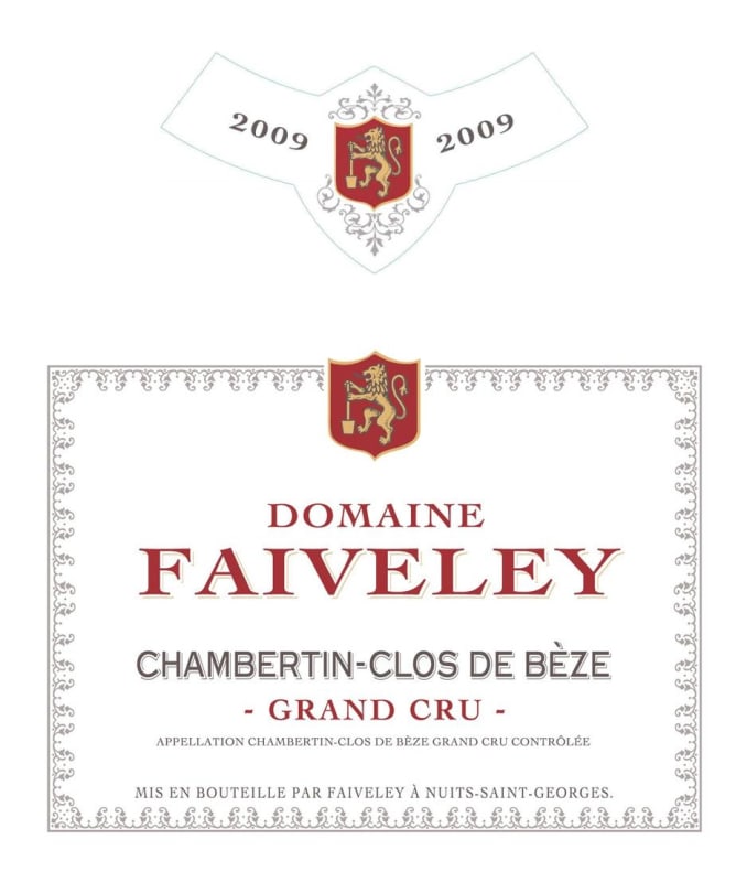 Faiveley Chambertin Clos de Beze Grand Cru 2009 Front Label