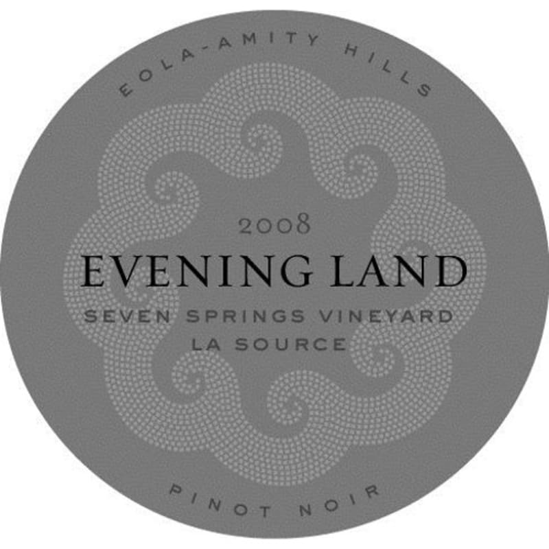 Evening Land Seven Springs Vineyard La Source Pinot Noir 2008 Front Label