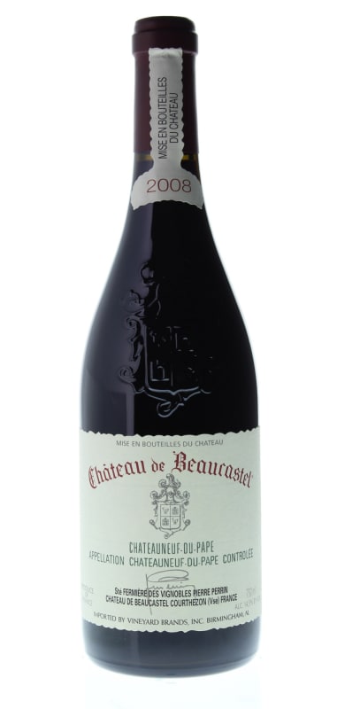 Chateau de Beaucastel Chateauneuf-du-Pape 2008 Front Bottle Shot