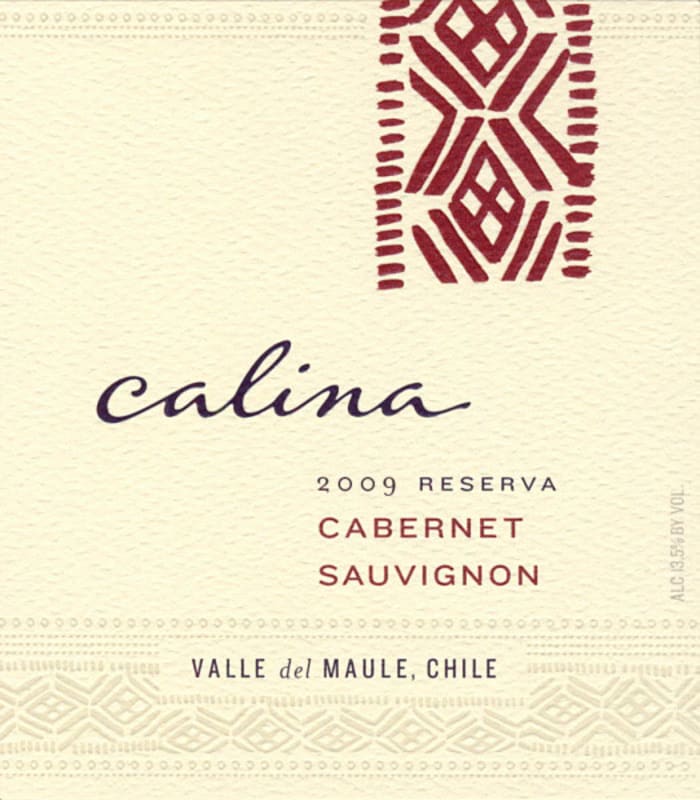 Calina Cabernet Sauvignon 2009 Front Label