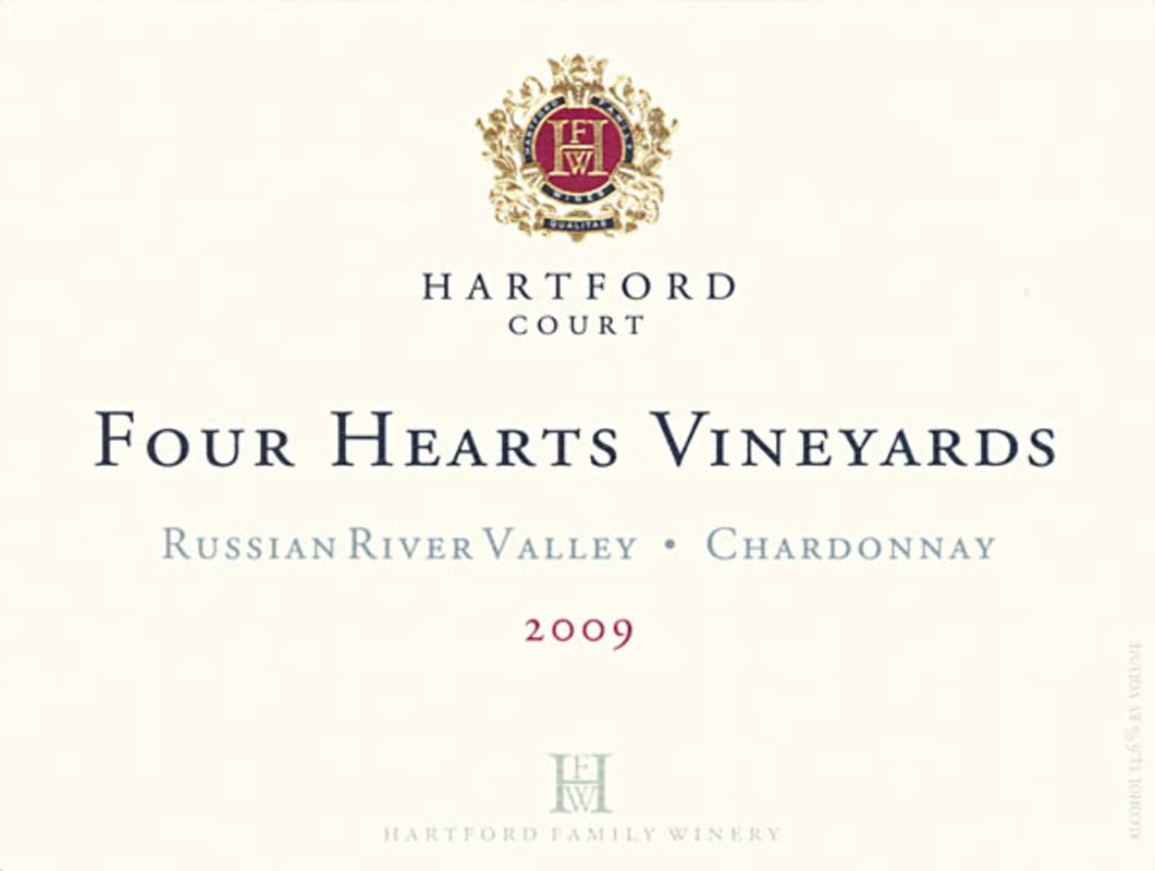 Hartford Court Four Hearts Chardonnay 2009 Front Label