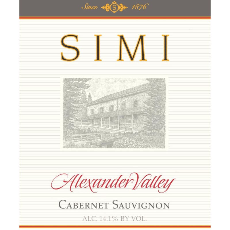 Simi Alexander Valley Cabernet Sauvignon 2007 Front Label