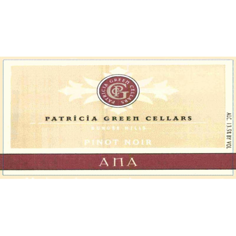 Patricia Green Ana Vineyard Pinot Noir 2009 Front Label