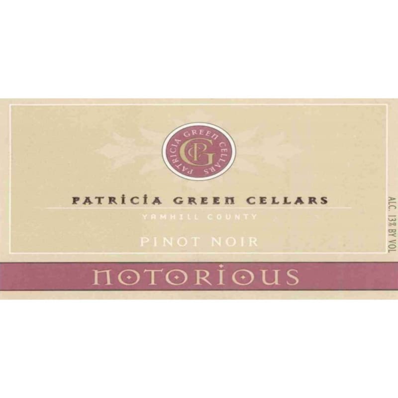 Patricia Green Notorious Pinot Noir 2009 Front Label