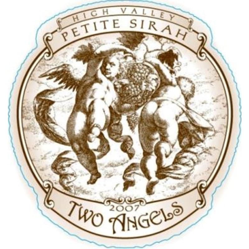 Two Angels Petite Sirah 2007 Front Label
