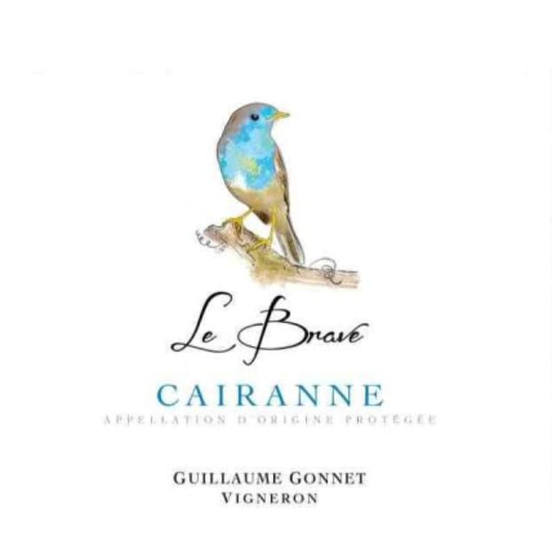 Guillaume Gonnet Le Brave Cairanne 2014 Front Label