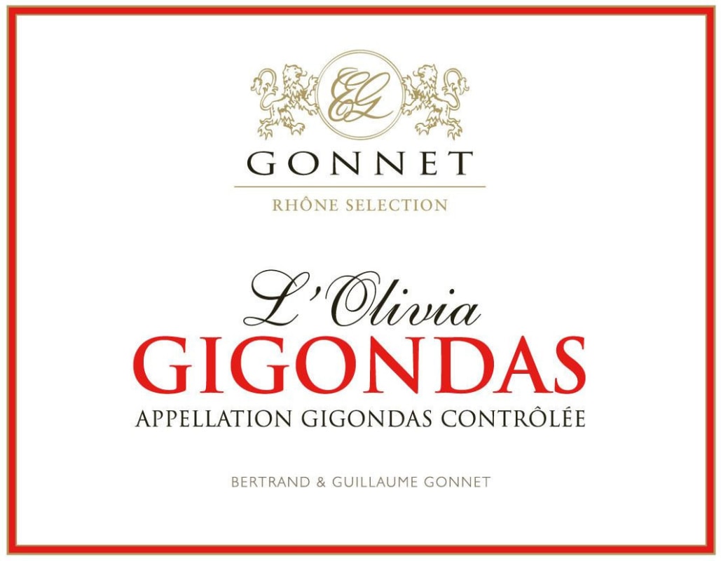 Domaine Font de Michelle Gigondas Gonnet L'Olivia 2014 Front Label