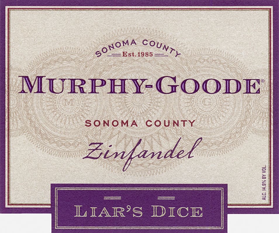 Murphy-Goode Liar's Dice Zinfandel 2008 Front Label