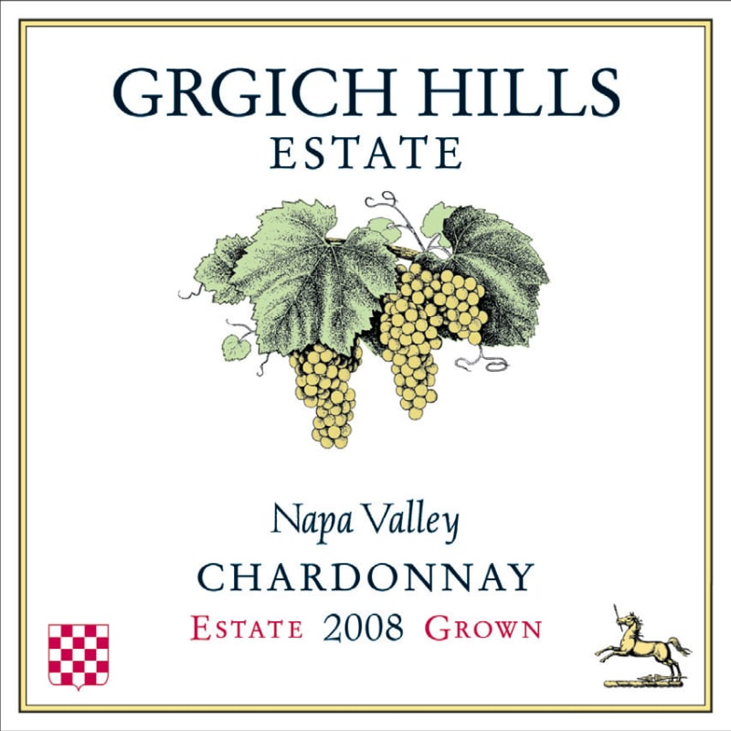 Grgich Hills Estate Chardonnay 2008 Front Label