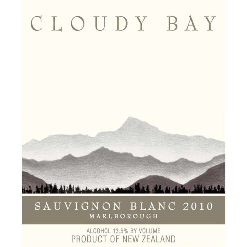 Cloudy Bay Sauvignon Blanc 2010 Front Label