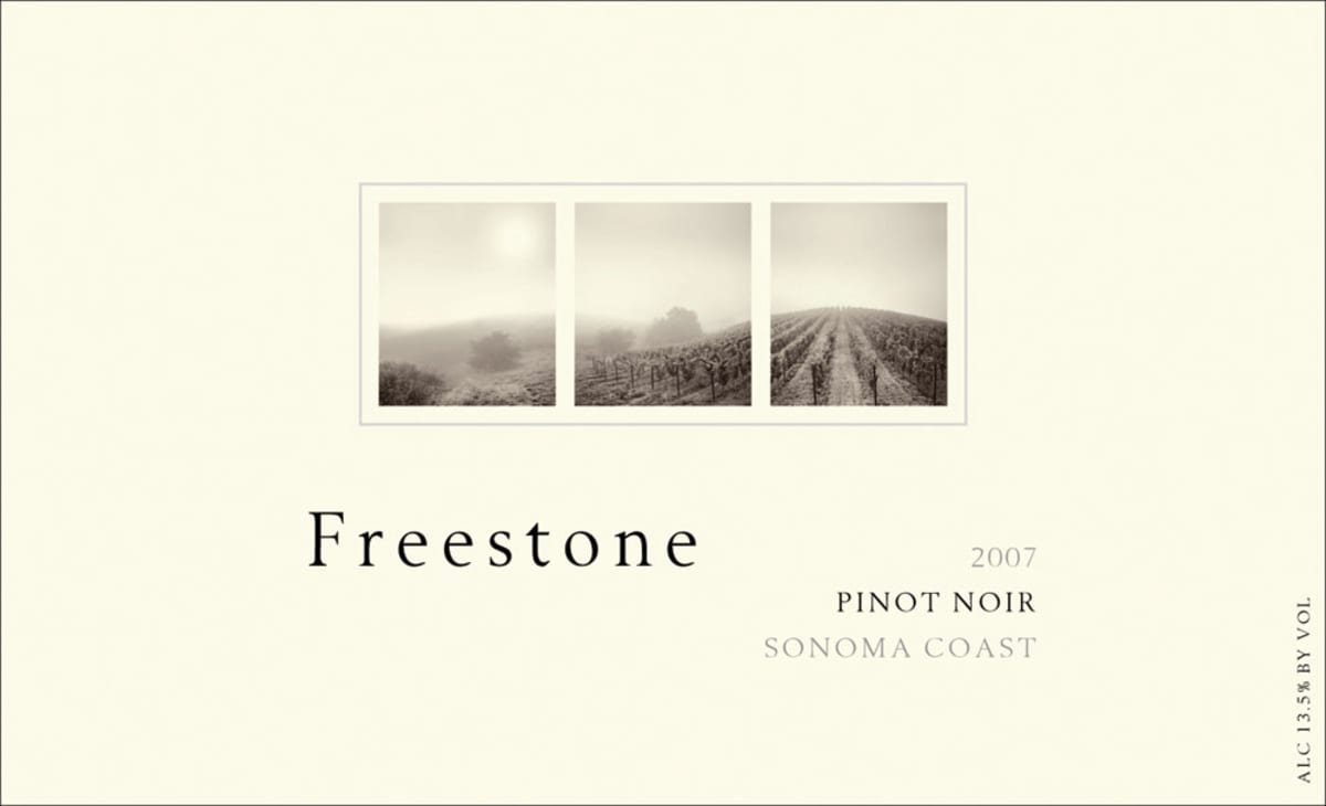 Joseph Phelps Freestone Vineyards Pinot Noir 2007 Front Label