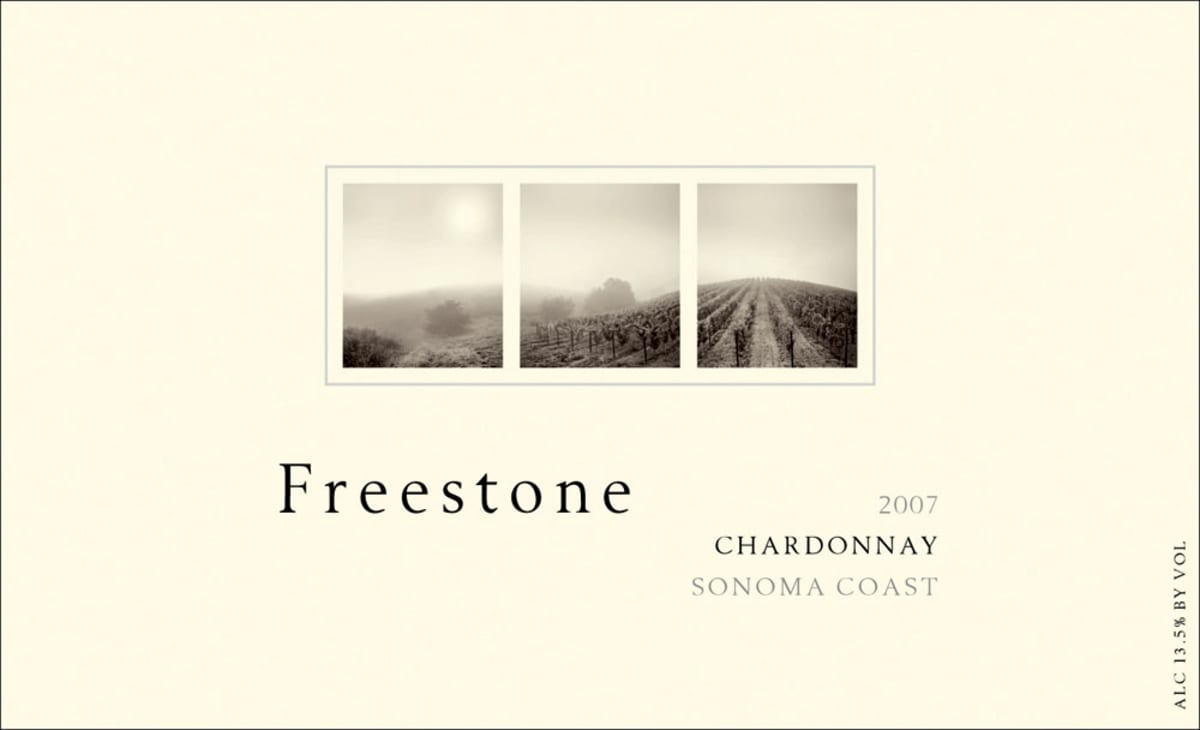 Joseph Phelps Freestone Vineyards Chardonnay 2007 Front Label