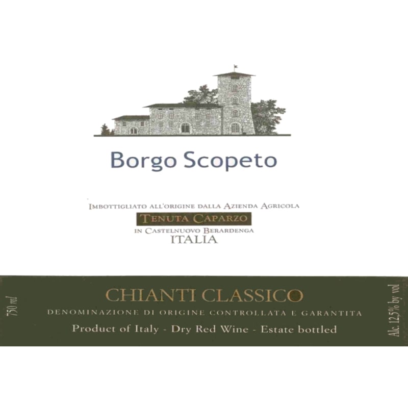 Borgo Scopeto Chianti Classico 2007 Front Label