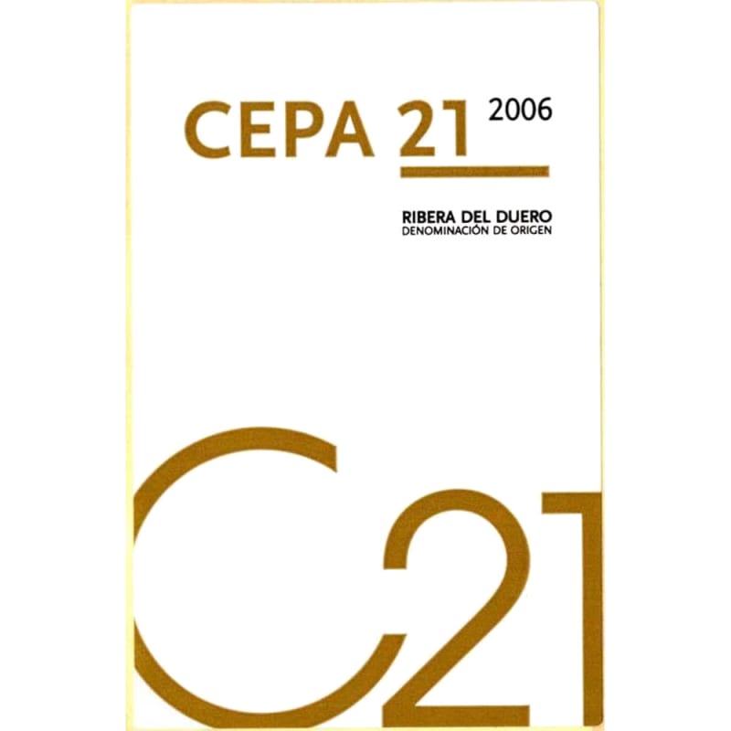 Bodegas Cepa 21 Ribera del Duero 2006 Front Label