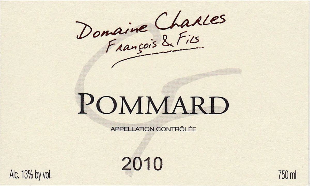 Francois Charles Volnay Pommard 2010 Front Label