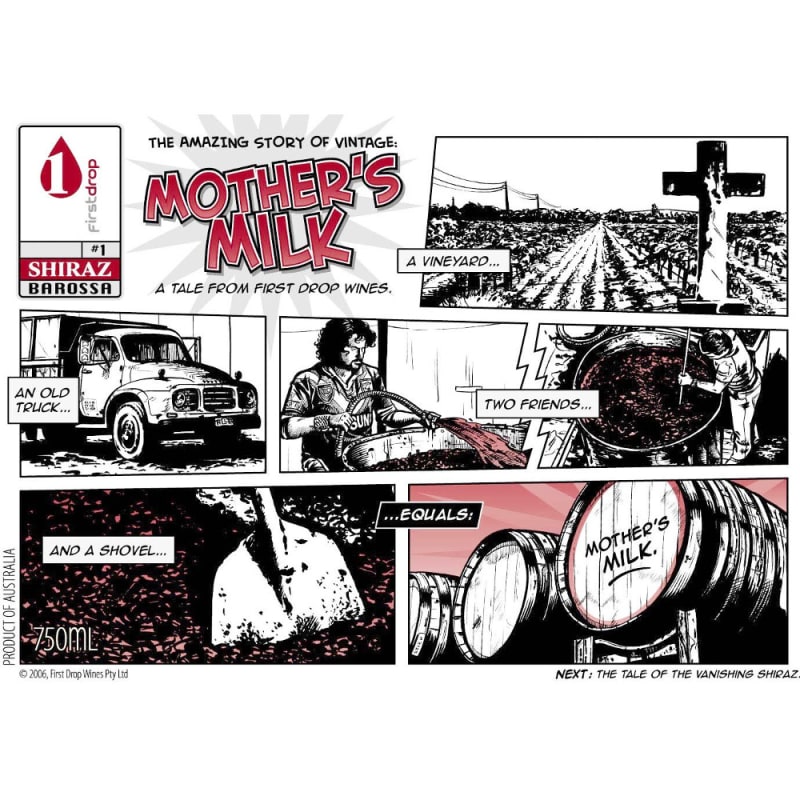 First Drop Mother's Milk Shiraz 2008 Front Label